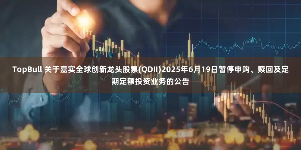TopBull 关于嘉实全球创新龙头股票(QDII)2025年6月19日暂停申购、赎回及定期定额投资业务的公告
